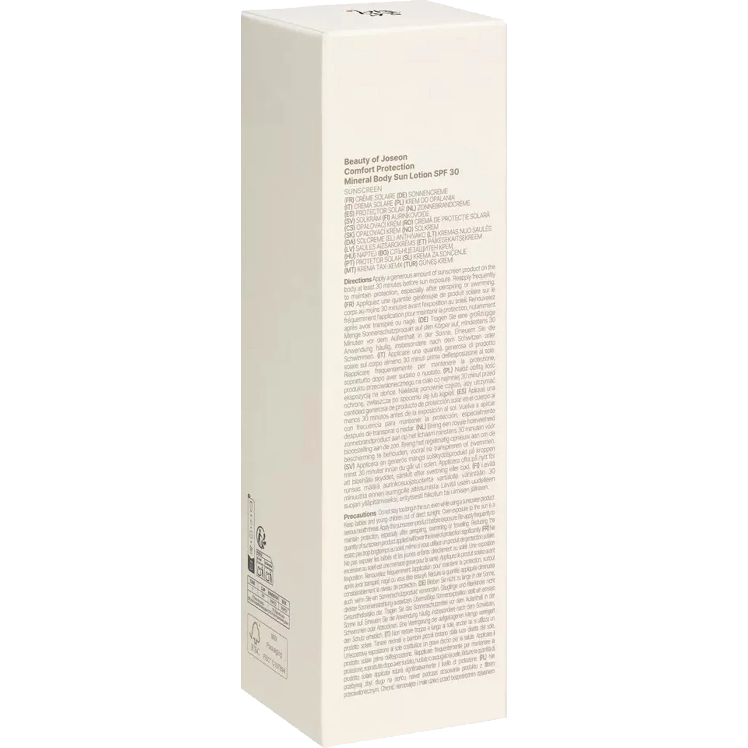 Beauty of Joseon Comfort Protection Mineral Body Sun Lotion SPF30