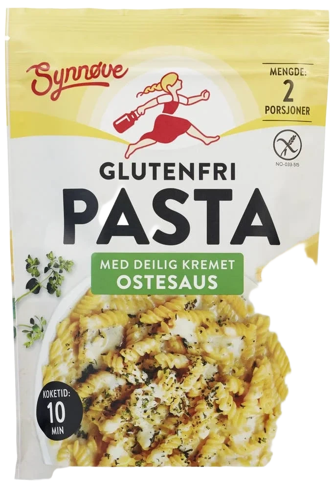 Glutenfri pasta med ostesaus