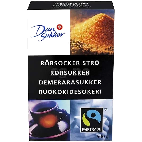Demerara råsukker fairtrade  t    500g