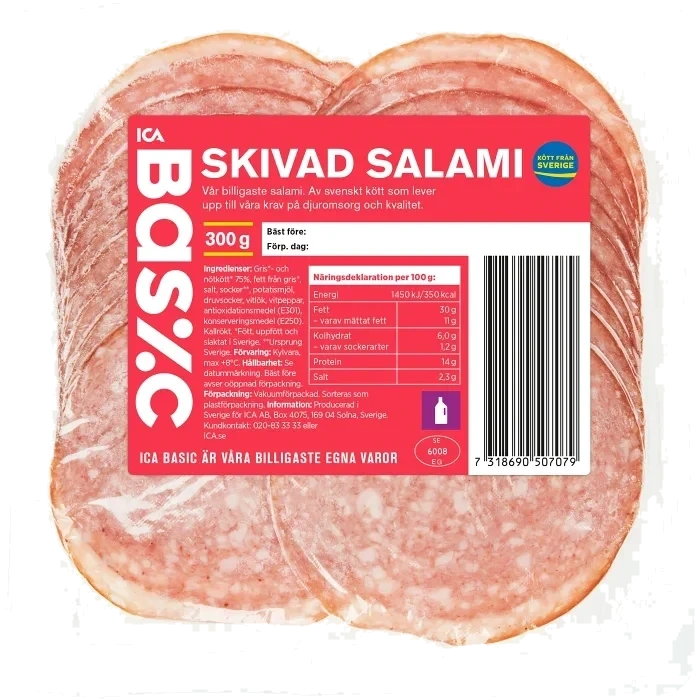 Salami 300g ICA Basic