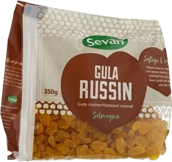 Gule Rosiner 350g, Sevan
