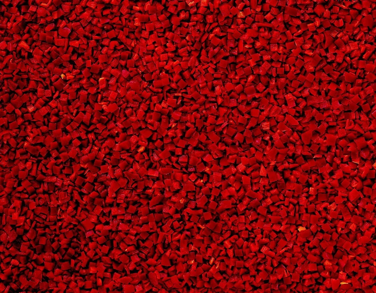 Paprika röd tärnad