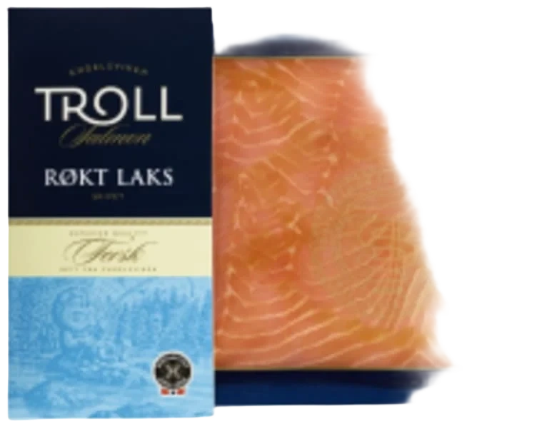 Laks Røkt skivet 100g Troll