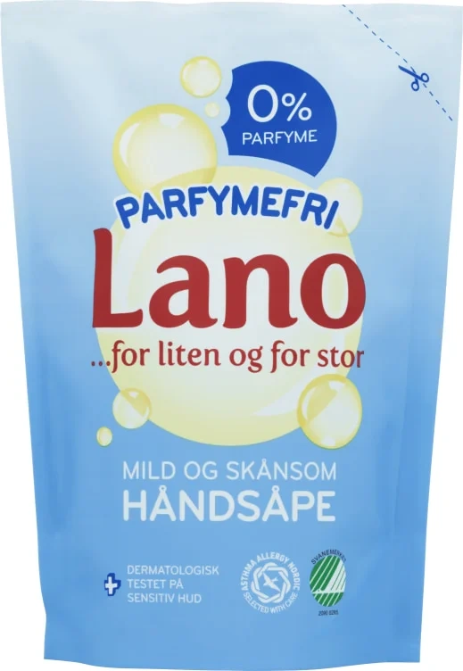Lano Parfymefri Håndsåpe Refill 300ml