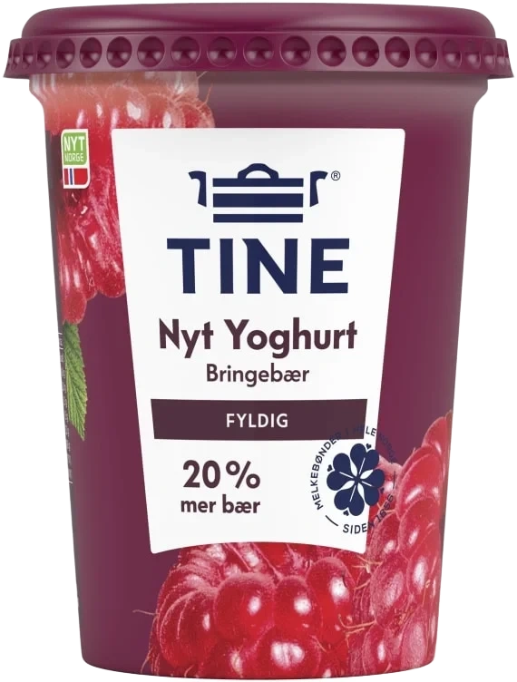Nyt Yoghurt Bringebær 500g Tine