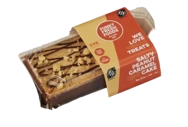 2pk Peanut Caramel Chocolate Cake 160g (2 X 80g) Vegansk Raw Økologisk Glutenfri
