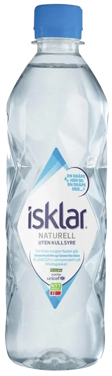 Isklar Stillvann 0,5l flaske Unicef