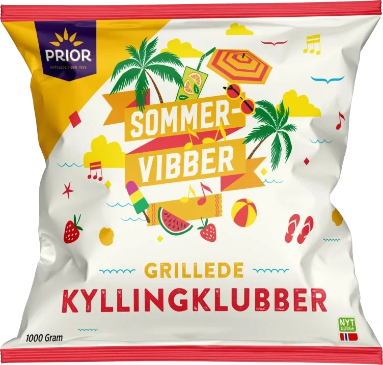 Kylling Vingeklubber Grillet 1kg