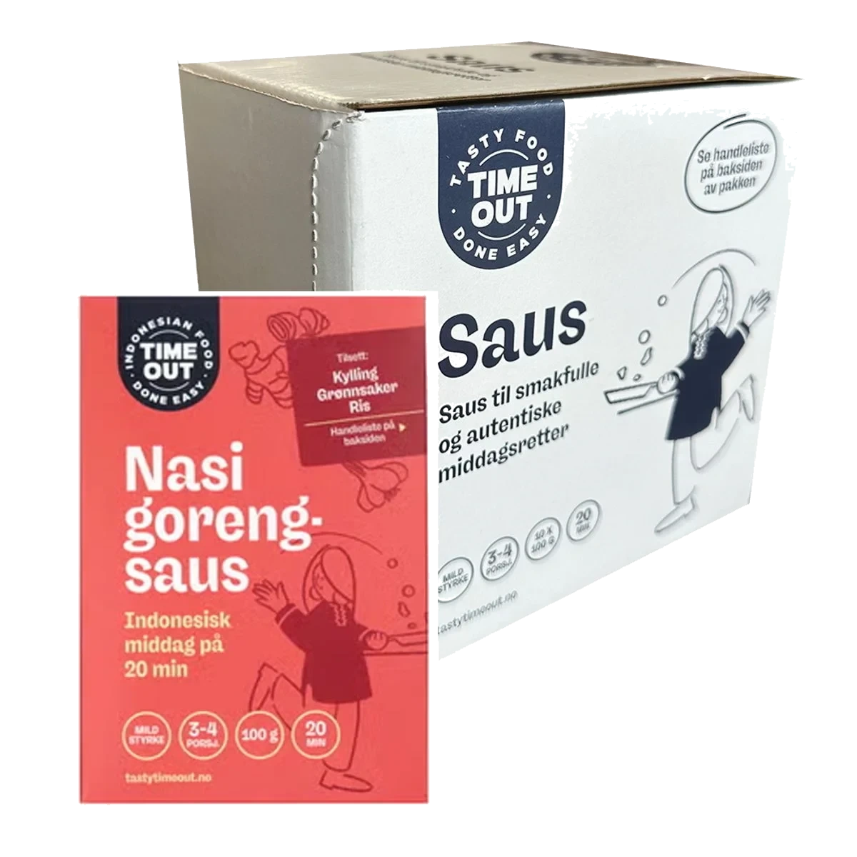 Nasi Goreng Saus (Kartong 10 x 100g)
