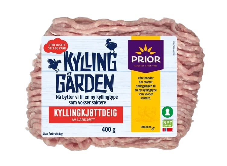 Kyllingkjøttdeig u/Salt&Vann 400g Kyllinggården