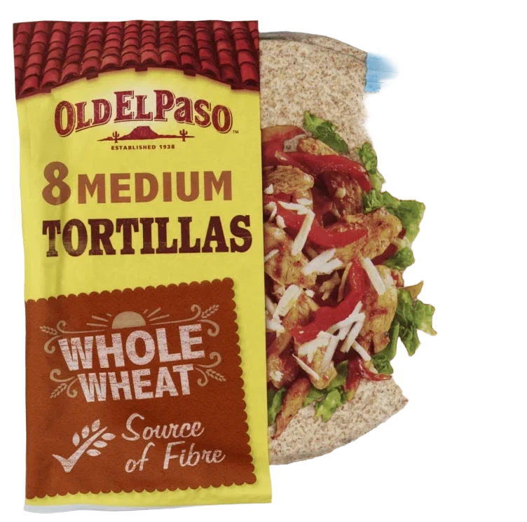 Tortilla Wholew 8 St 8'' 326g Oep