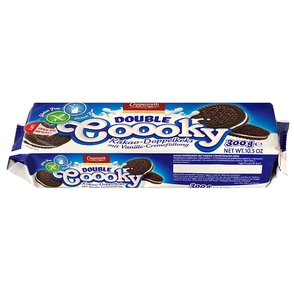 Double Coooky Kakaokjeks Glutenfri 300g