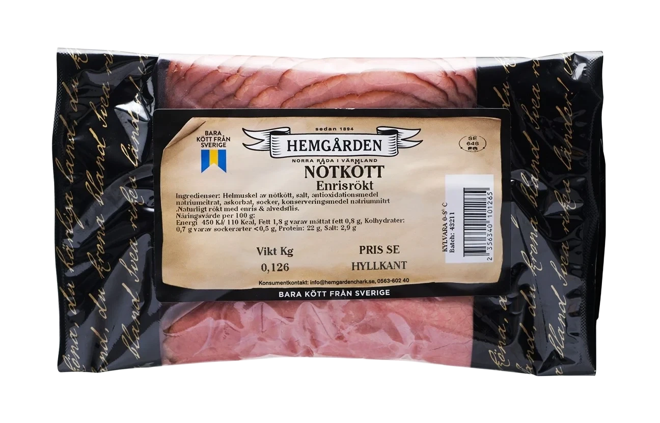 Nötkött enrisrökt pb
