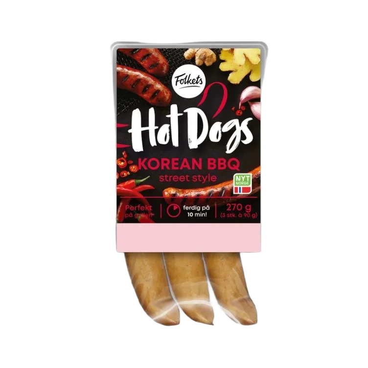 Hot Dogs Korean Bbq 270g Folkets