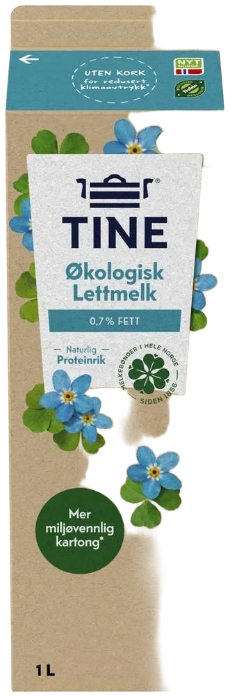 Tinemelk Lett 0.7% Økologisk 1l Tine