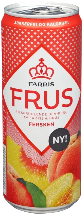 Farris frus fersken   24x33cl