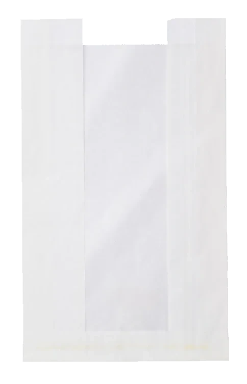 Bakepose hvit 1kg m/vindu  155/45x230mm  1000stk