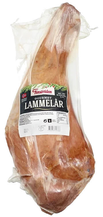 Lammelår varmrøkt/kokt   3xca1,2kg   kg