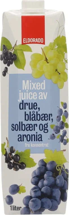 Juice m/druer og Blå Bær 1l Eldorado
