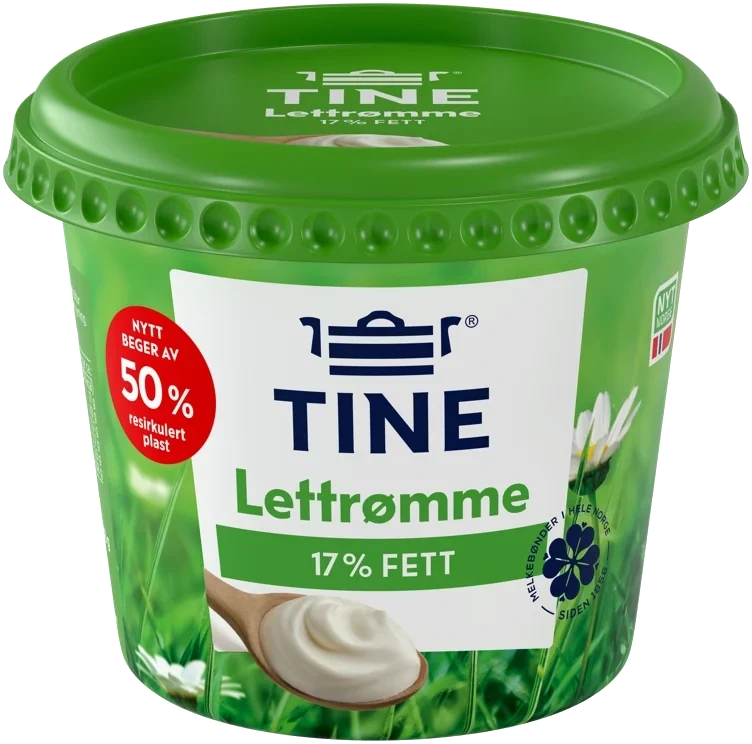 Tine lettrømme beger              300g
