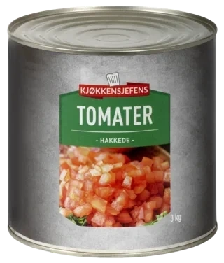 Kjøkkensjefens Tomater Hakkede