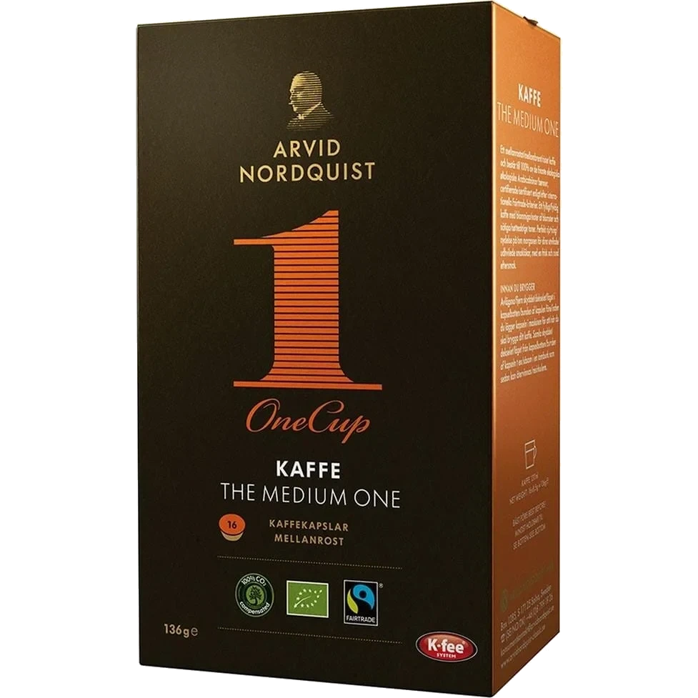 Kaffekapsel The Medium One 6x136g
