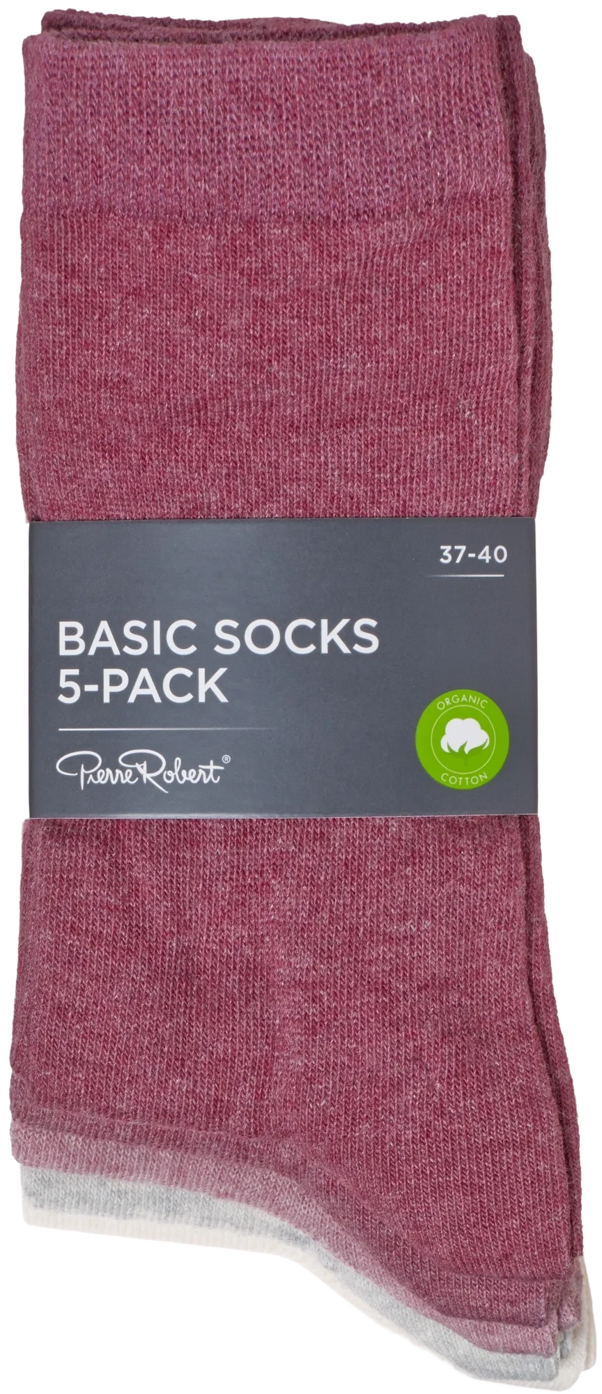 Basic Socks 37-40 5pk La Mote