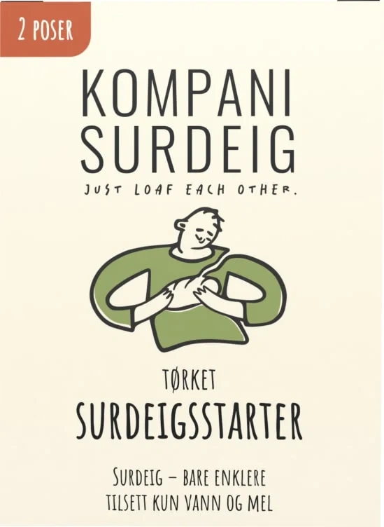 Surdeigsstart Tørket 15g, 2stk Kompani Surdeig