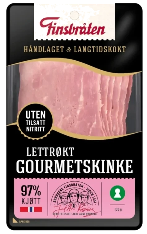 Gourmetskinke Lettrøkt 100g Finsbråten
