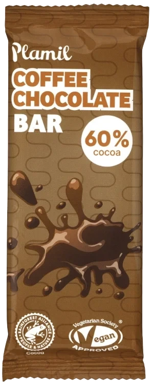 Sjokoladebar Kaffe 60% 40g Plamil