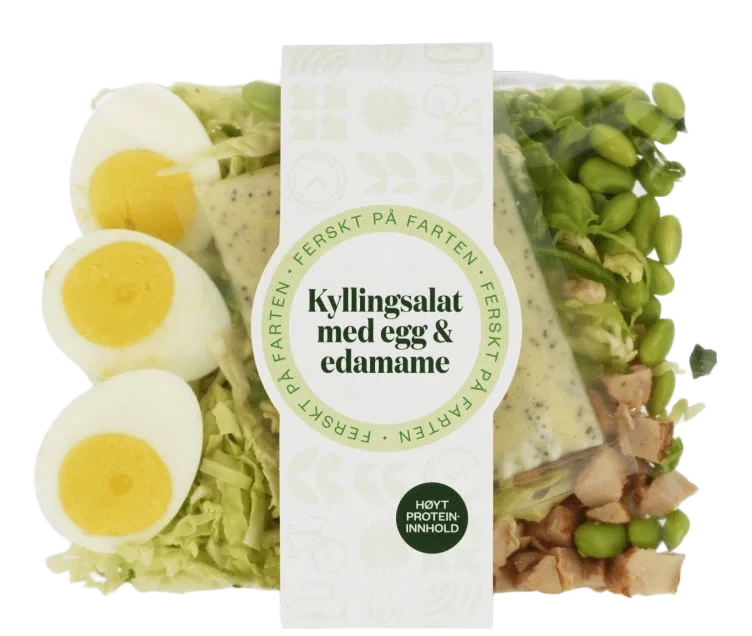 Proteinsalat Egg&Edamame 275g Bakehuset