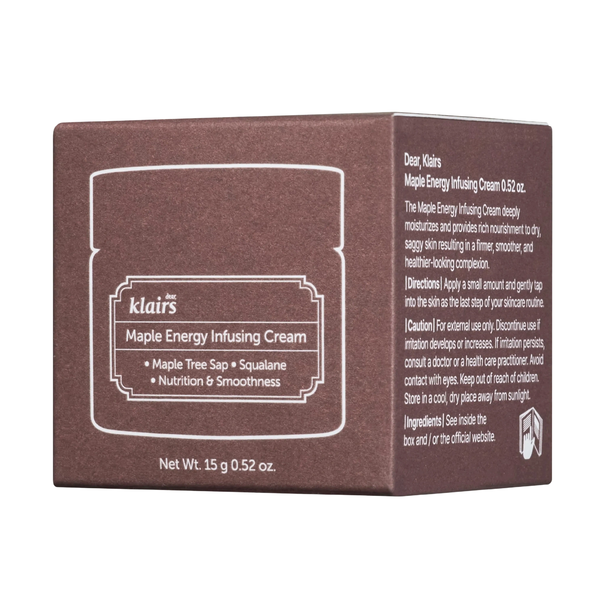 Klairs Maple Energy Infusing Cream, 15 g