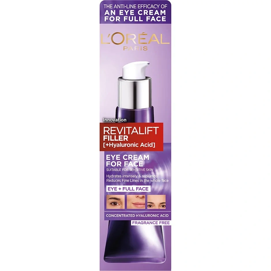 Loreal Paris Revitalift Filler Eye Cream For Face 30ml