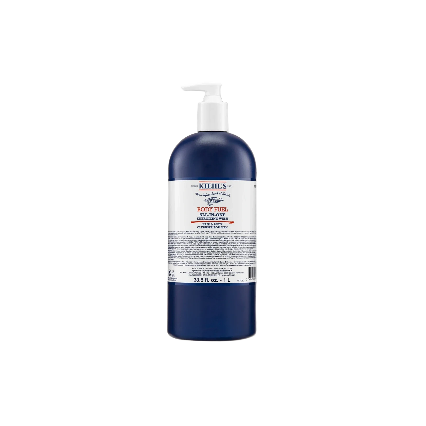 Kiehl’s Body Fuel Shower Gel 1000 ml