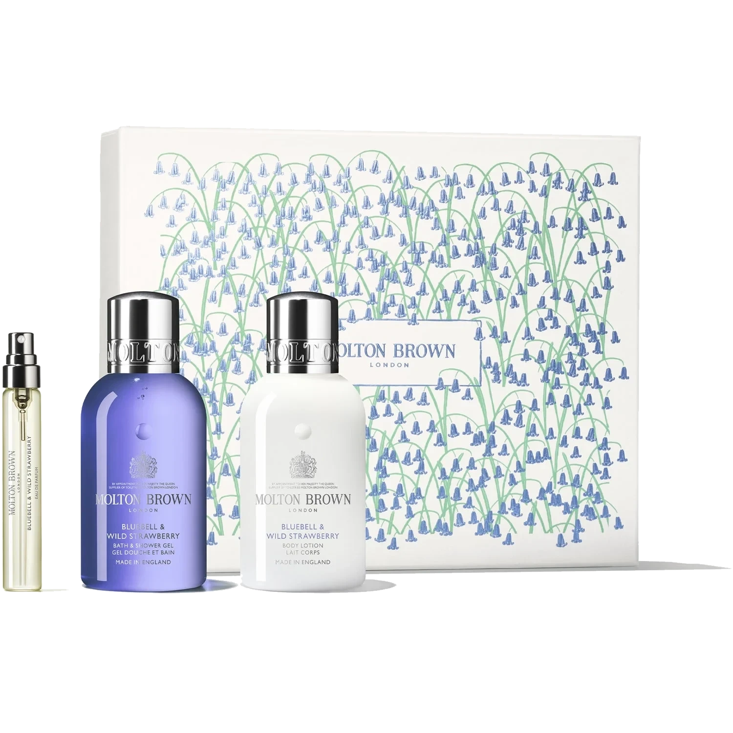 Molton Brown Bluebell & Wild Strawberry Travel Gift Box 207,5 ml