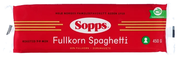 Spagetti fullkorn   450g