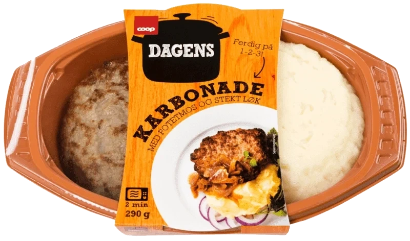 Coop Dagens Karbonade med Løk & Potetmos 290g
