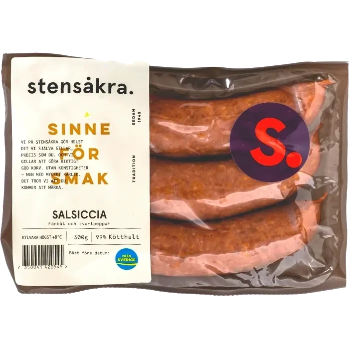 Salsiccia 99% Kötthalt 300g Stensåkra