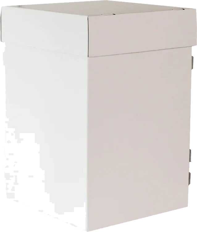 Kakeeske hvit ekstra høy 360x360x545mm   3stk