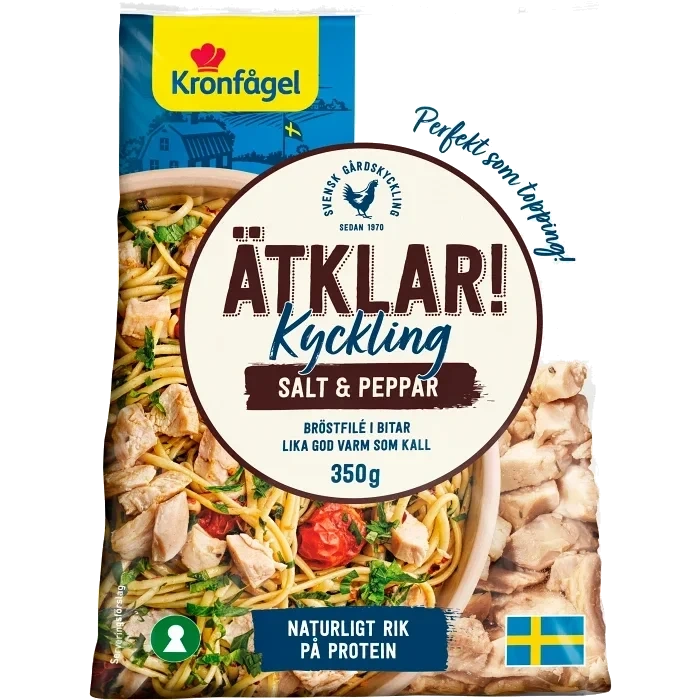 Kycklingbitar Färska Ätklara Salt/Peppar 350g Kronfågel