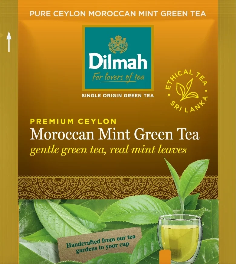 Moroccan Mint Green Tea, Etisk Produsert Te, 100 Stk, Dilmah