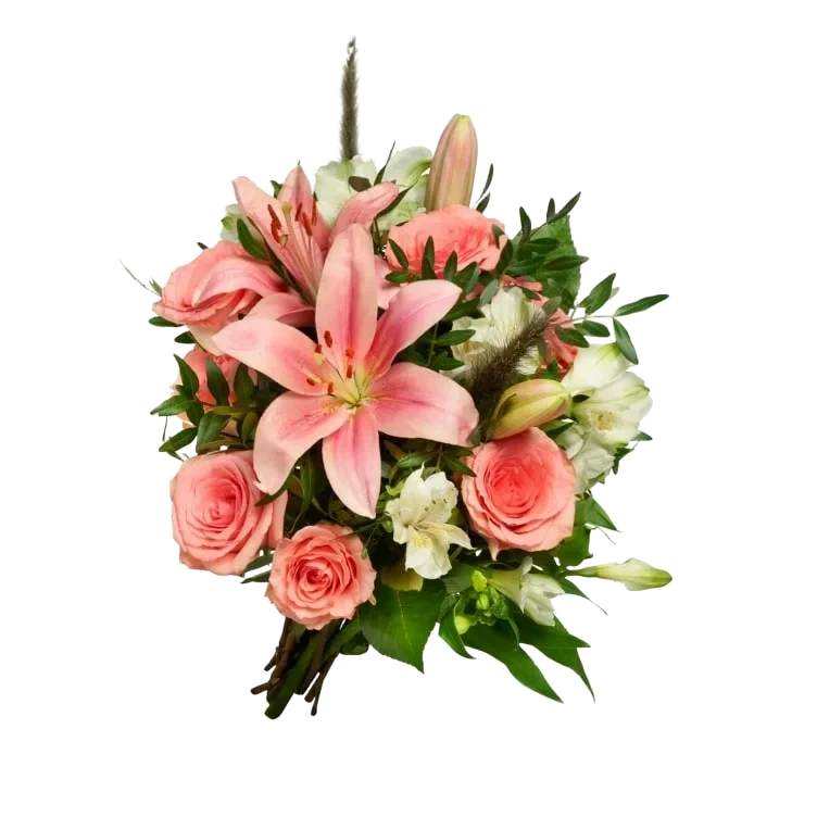 Gavebukett Sol Håndbundet Blomstermiks