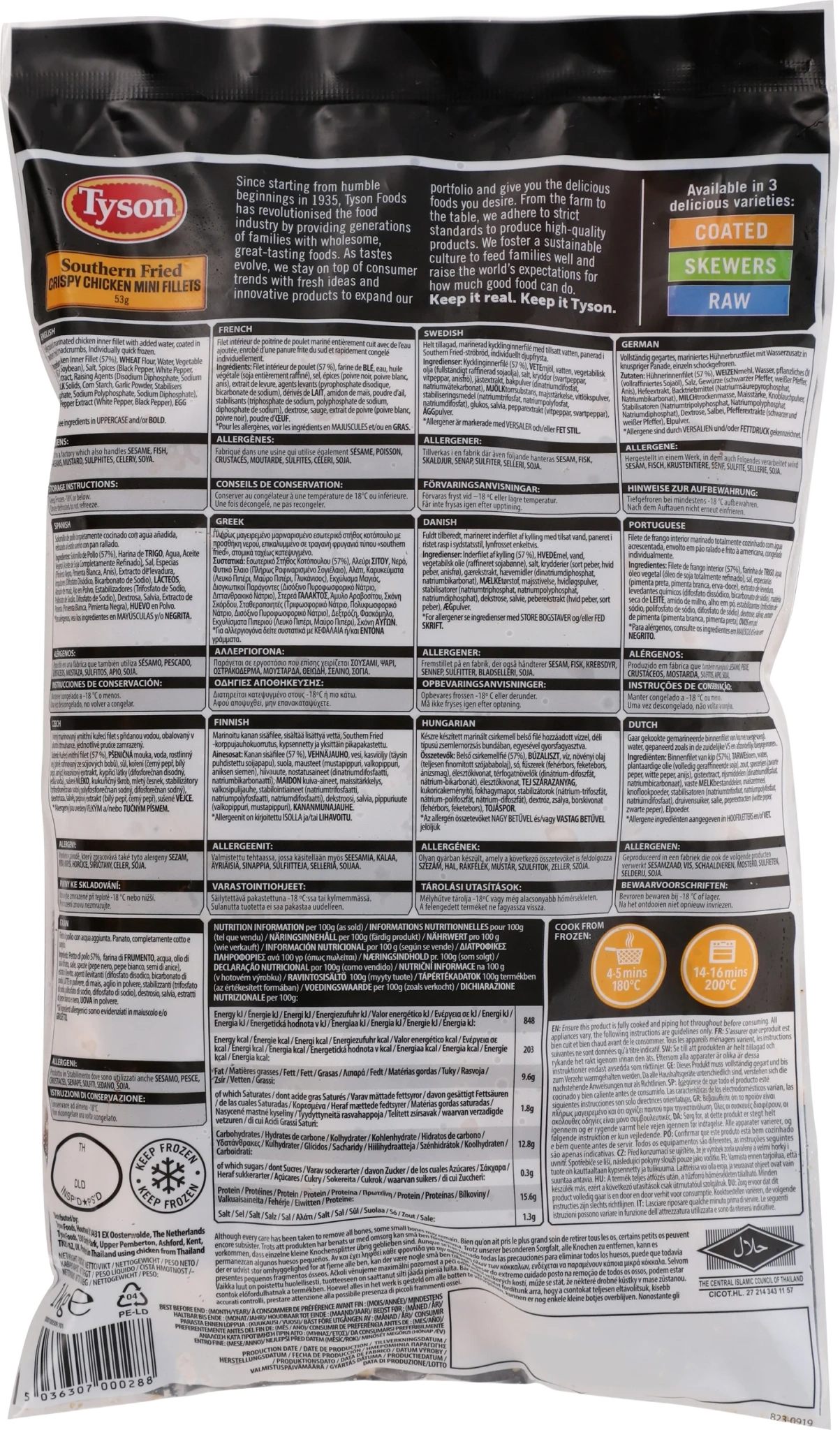 Krispiga minikycklingfiléer friterade
