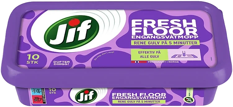 Jif Engangsvåtmopp Fresh Floor 10stk