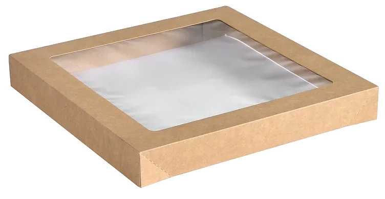 Lokk tray catering crd/pla small brun  100stk