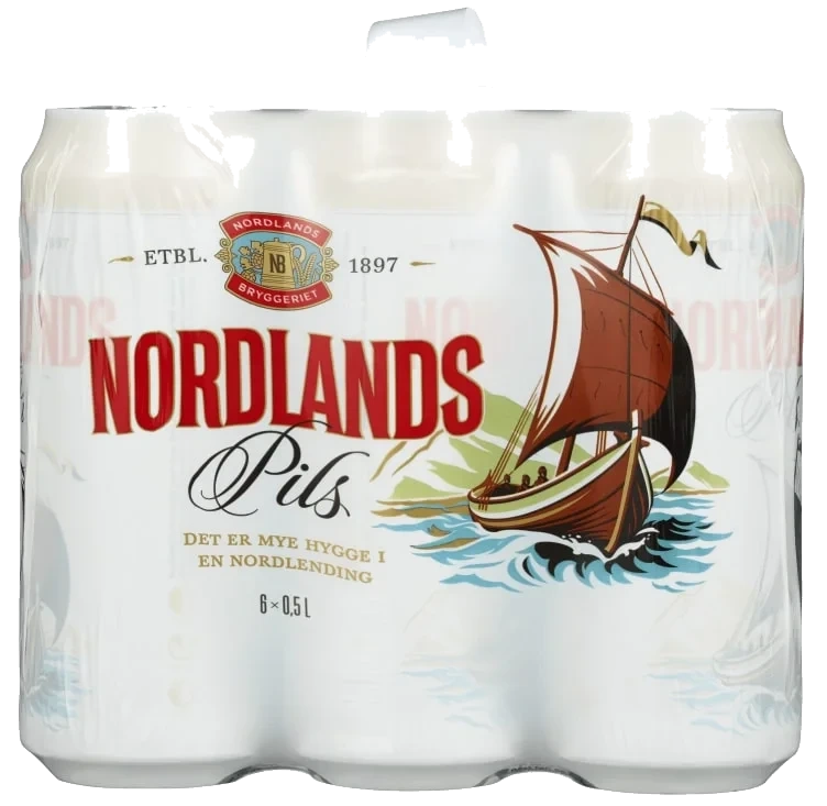 Nordlands Pils 0,5lx6 boks
