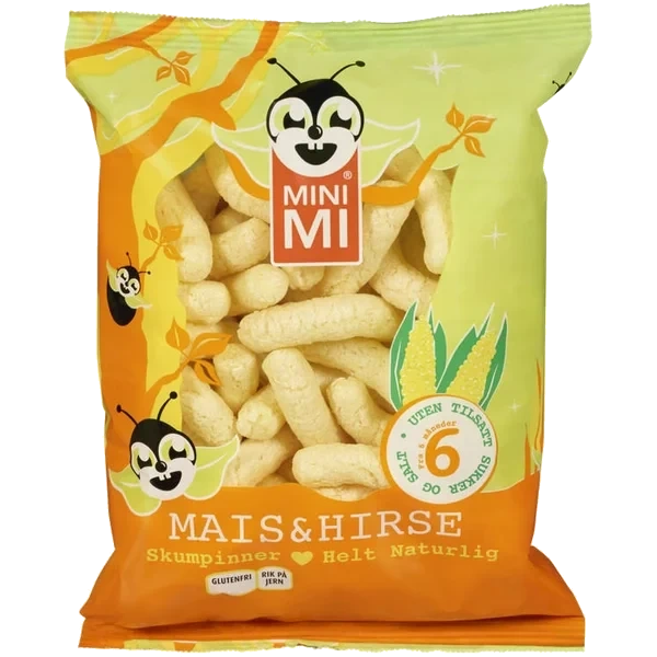 Skumpinner Mais&hirse 6mnd 40g Minimi