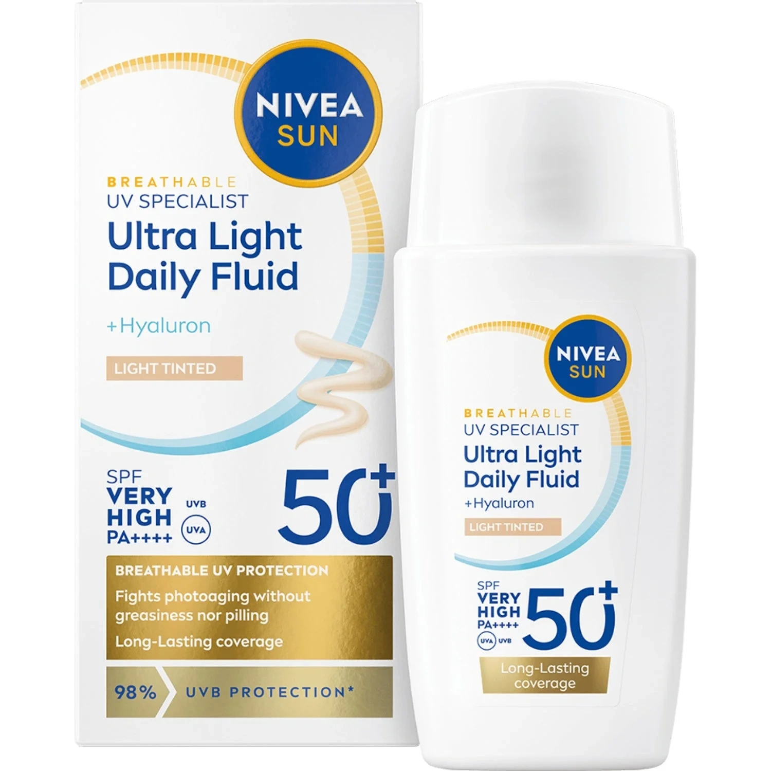 NIVEA UV Face Ultra Fluid Light Tinted SPF50+