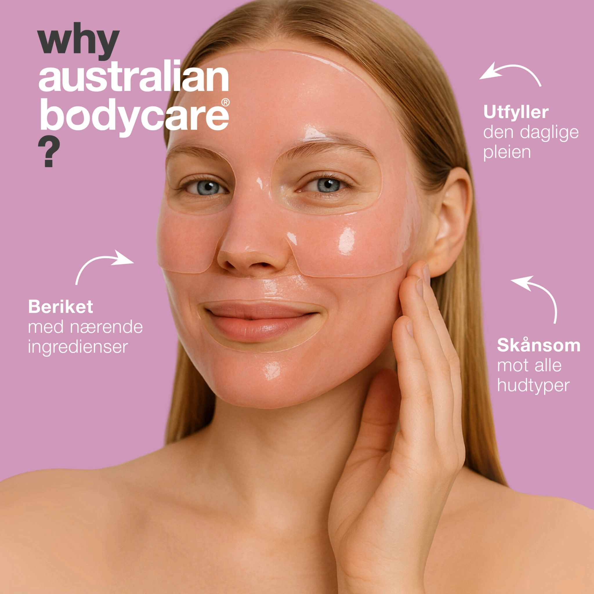 Australian Bodycare B12 Collagen Facial Mask, 4 stk.