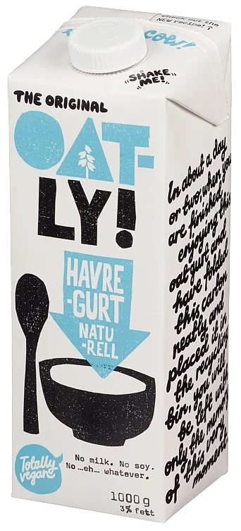 Havregurt Naturell 1000g Oatly